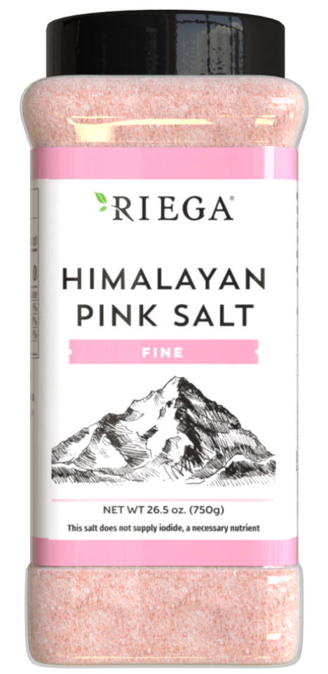 Riega Foods Himalayan Pink Salt Fine Pure Iodine-Free No Additives