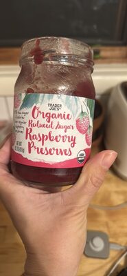 Trader Joe's Organic Reduced Sugar Raspberry Preserves