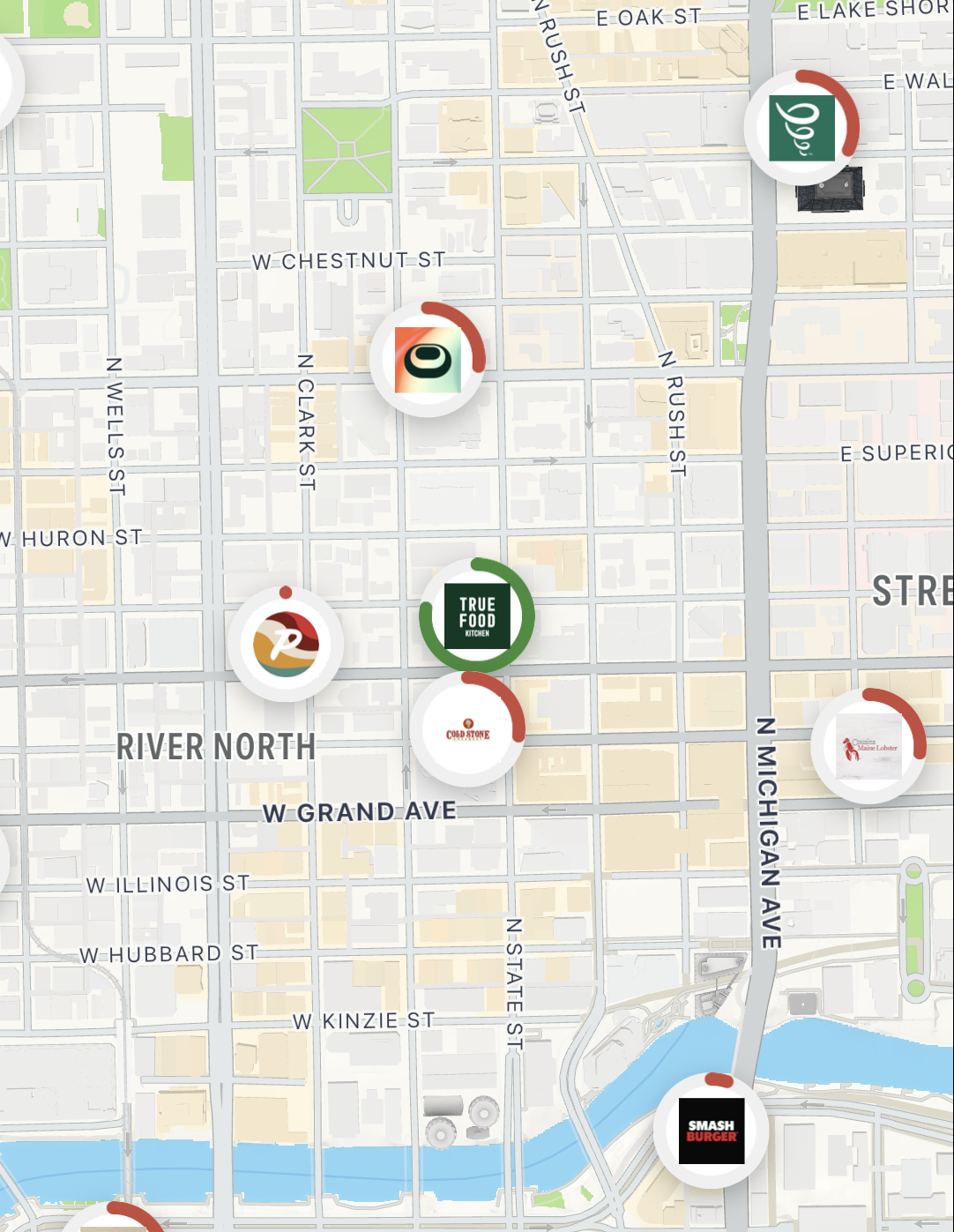 The Tallow restaurant map, filtered to seed-oil-free places