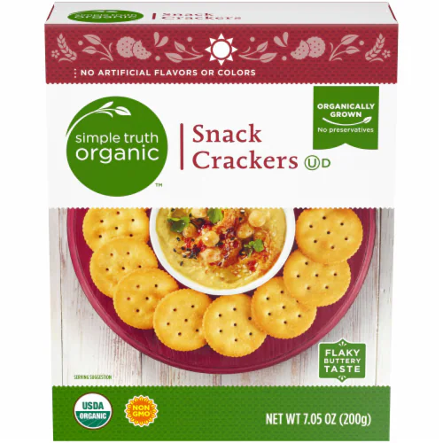 Simple Truth Snack Crackers Flaky Buttery Texture