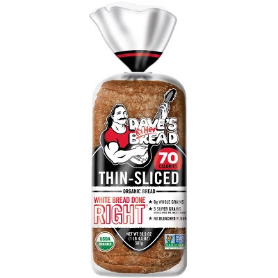 Dave's Killer Bread Organic Thin Sliced White Sandwich Bread