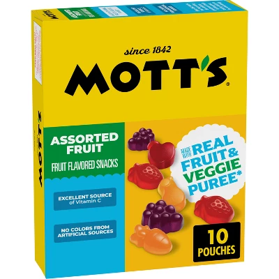 Mott's Assorted Fruit Fruit Flavored Snacks