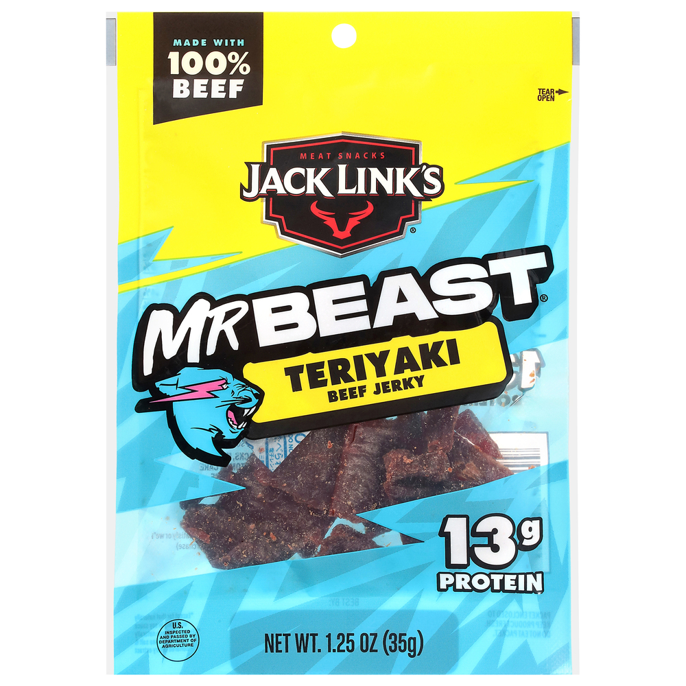 Jack Link's Mr Beast Teriyaki Beef Jerky