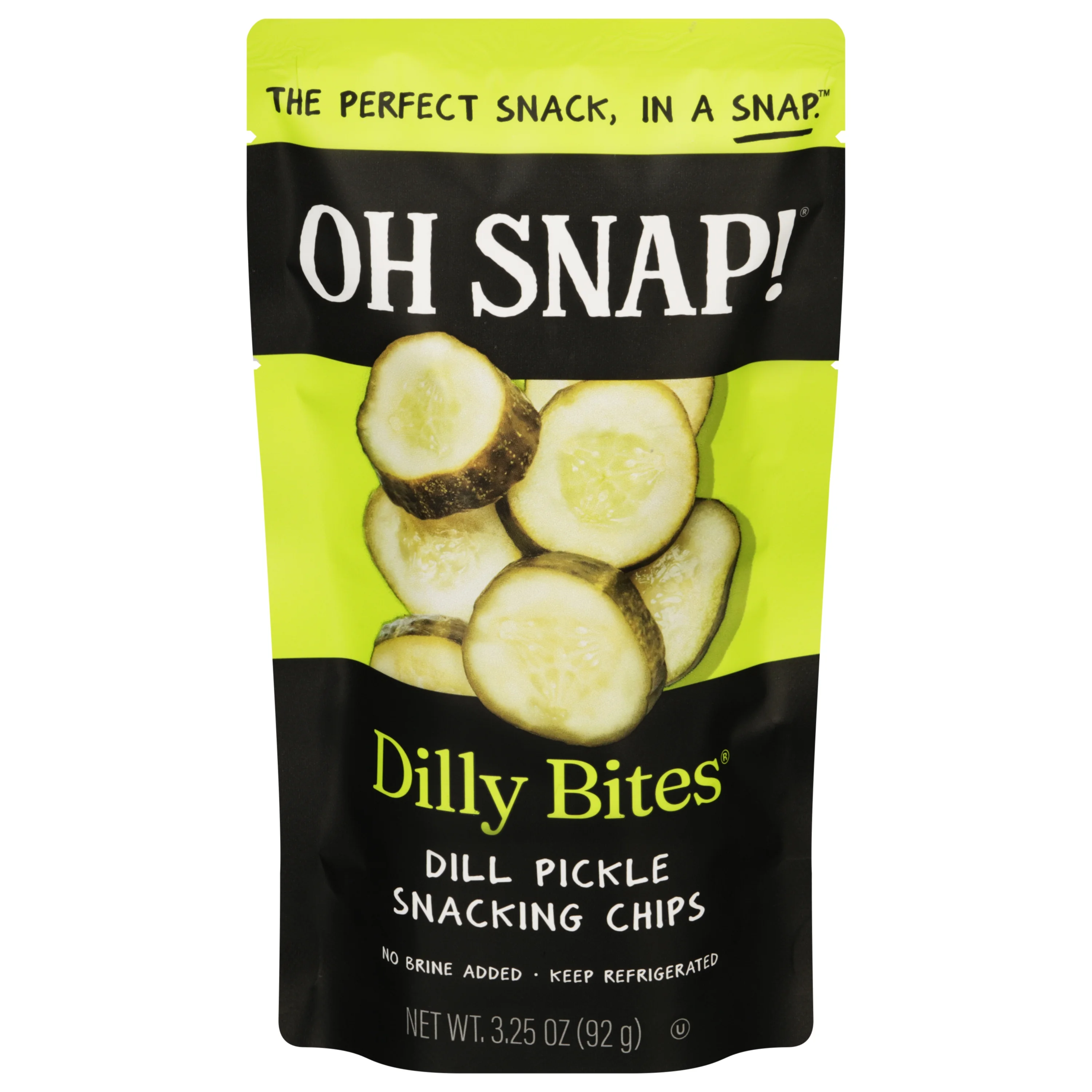 Oh Snap! Dilly Bites Dill Pickle Snacking Chips