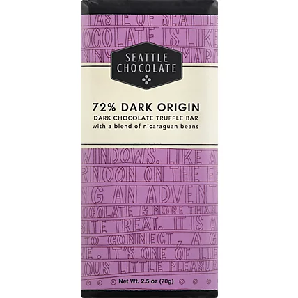 Seattle International Baking Company Dark Chocolate Truffle Bar