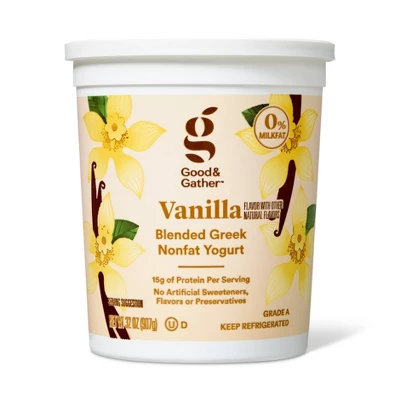 Good & Gather Greek Nonfat Vanilla Yogurt