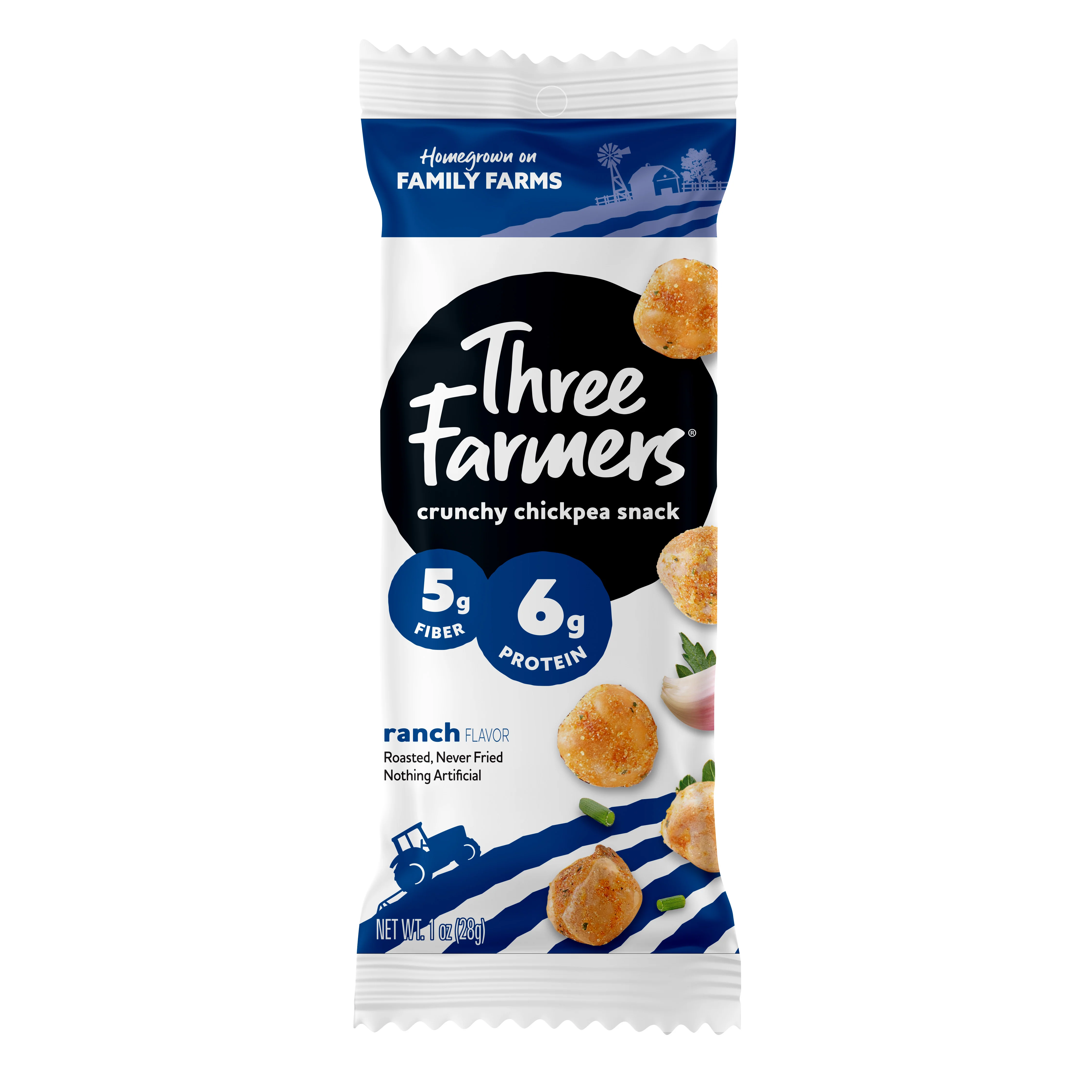 Three Farmers Barbecue Roasted Chickpeas
