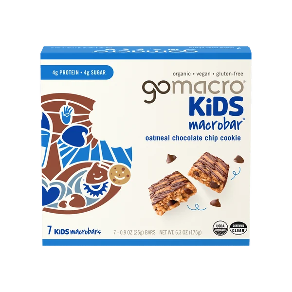 go macro Organic Oatmeal Chocolate Chip Cookie Kids MacroBar