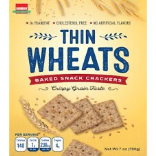 SOBISK Thin Wheats Baked Snack Crackers