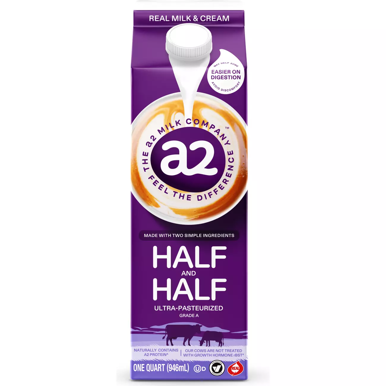 A2 Half & Half Milk & Cream