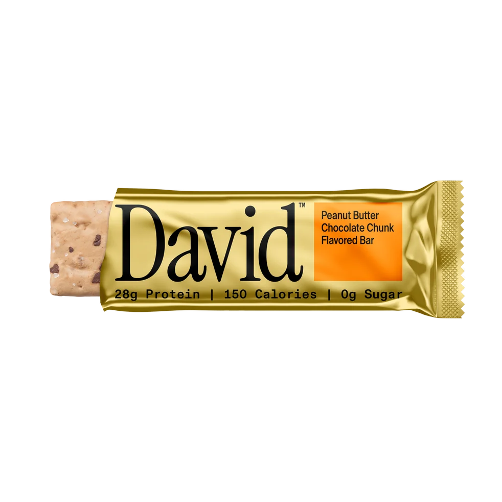 David Protein Gold Peanut Butter Chocolate Chunk Protein Bar