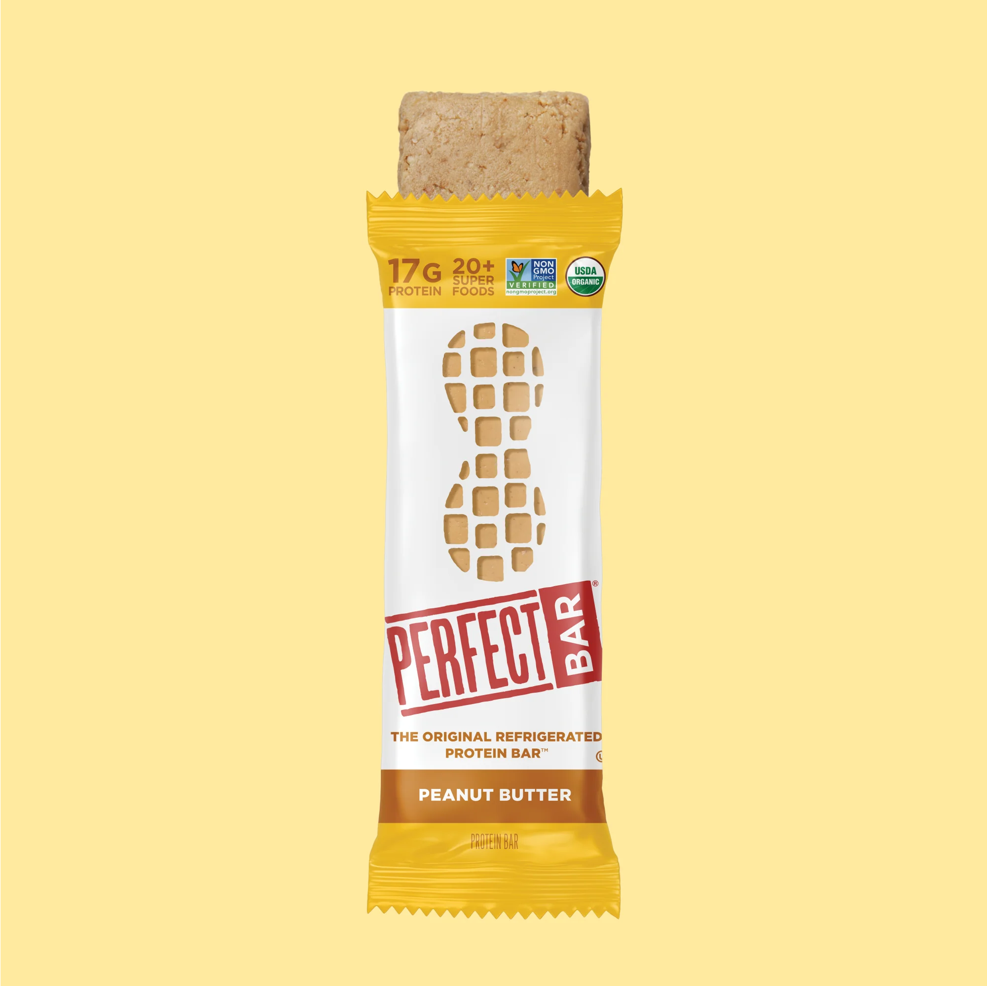 Perfect Bar Peanut Butter Perfect Bar, The Original Refrigerated Protein Bar, 2.5 oz (71 g)