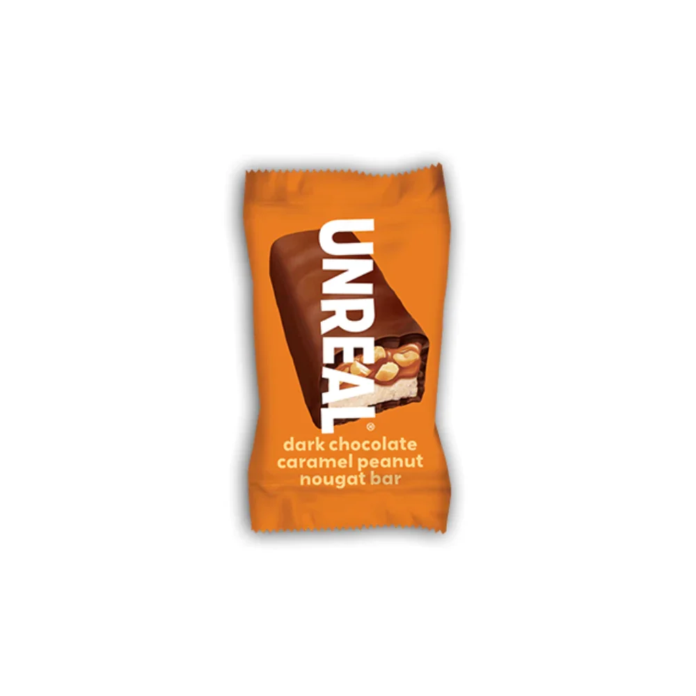 UNREAL Dark Chocolate Caramel Peanut Nougat Bar