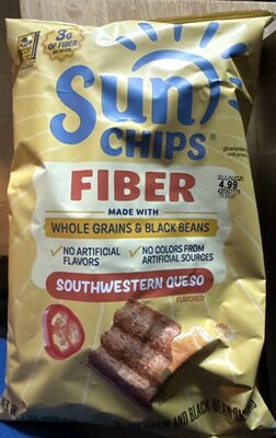 Frito Lay SunChips Fiber Southwestern Queso