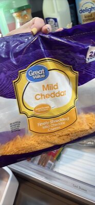 Great Value Finely Shredded Mild Cheddar Cheese