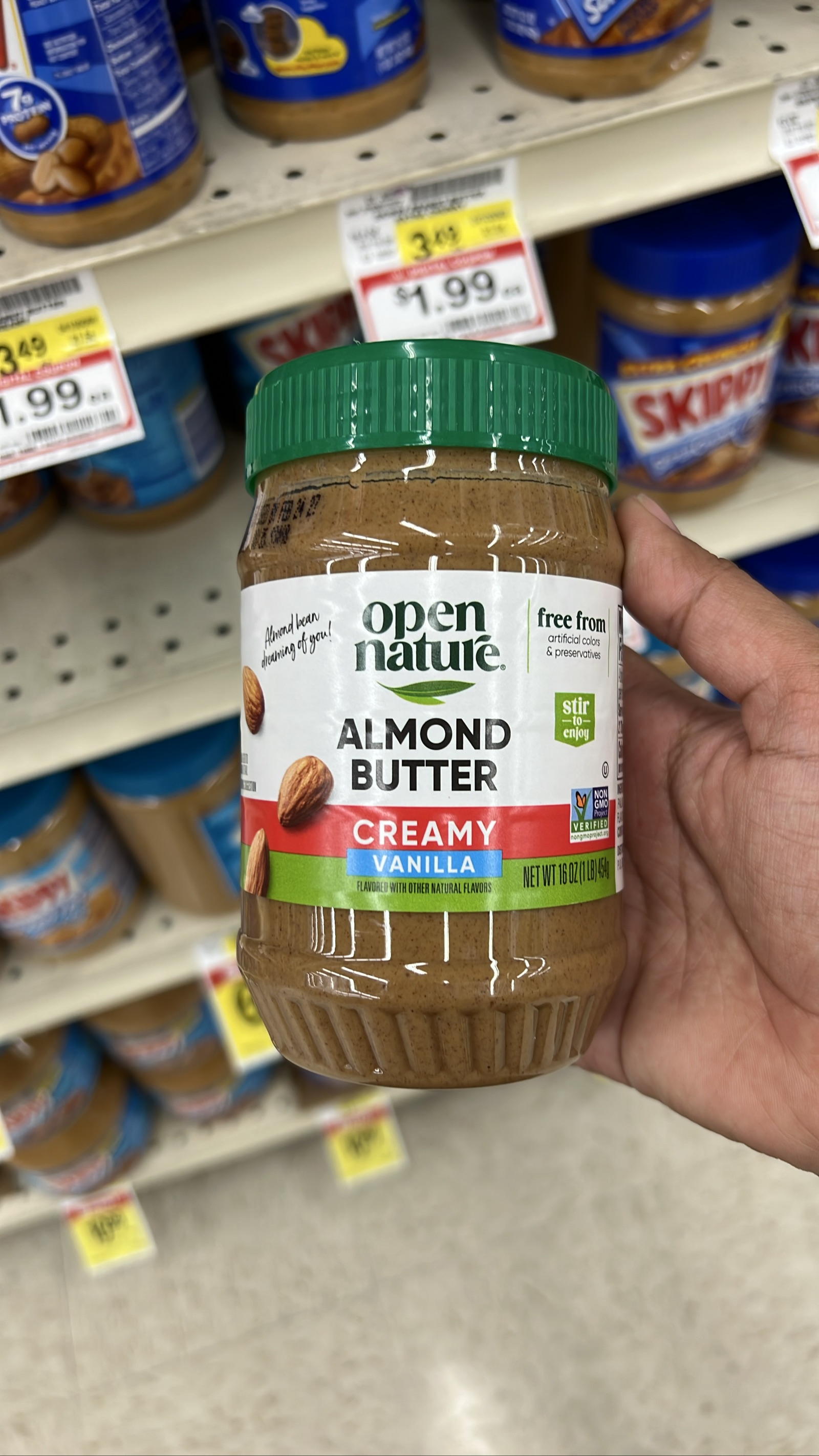Open Nature Almond Butter Creamy Vanilla
