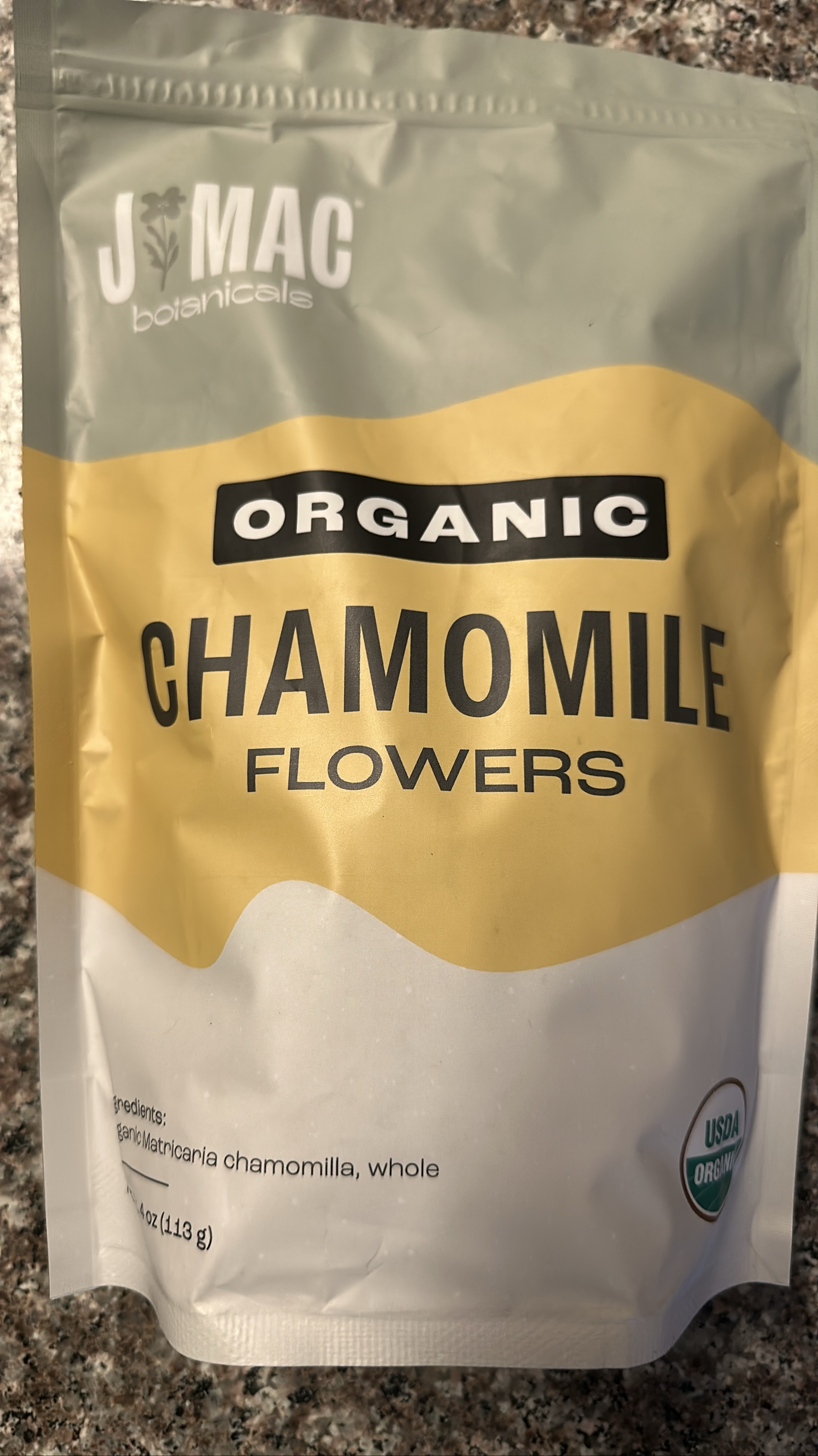 J MAC Organic Chamomile Flowers