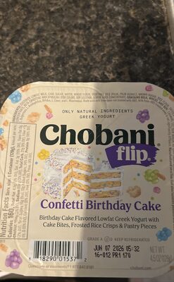 Chobani Birthday Cake Flip